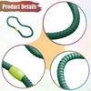 Weighted Fitness Hoop Portable Massage Exercise for Gym Training Travel Green 1 Section1.5kg
