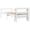 Senior Bed with Headboard Without Mattress White 75x190 Cm