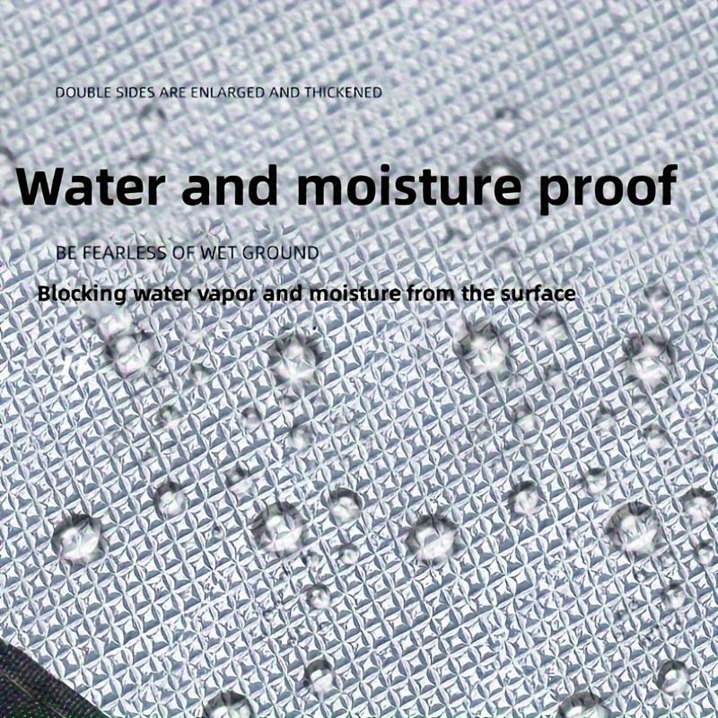 Wodoodporna Mata Kempingowa Zewnętrzna - Wytrzymała Folia Aluminiowa i Tkanina EPE, Przenośna Mata Piknikowa i Namiotowa