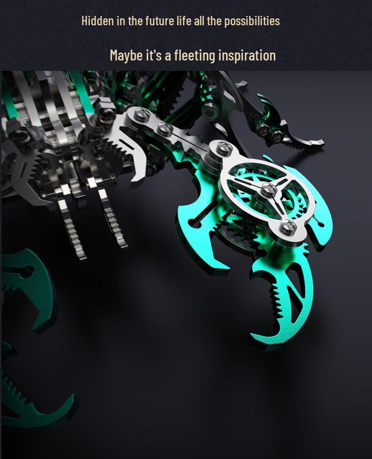 Colorful Scorpion 3D Metal Puzzle: Handmade, Movable, Creative Gift Toy