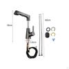 Bathroom Sink Faucet with Pull Out Sprayer Kitchen Flexible 2 Water Modes,