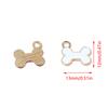 10Pcs 12X13Mm Cute Mini Enamel Animal Dog Bone Charms Pendants For Jewelry Making Necklaces Earrings Bracelets Diy Crafts Supply
