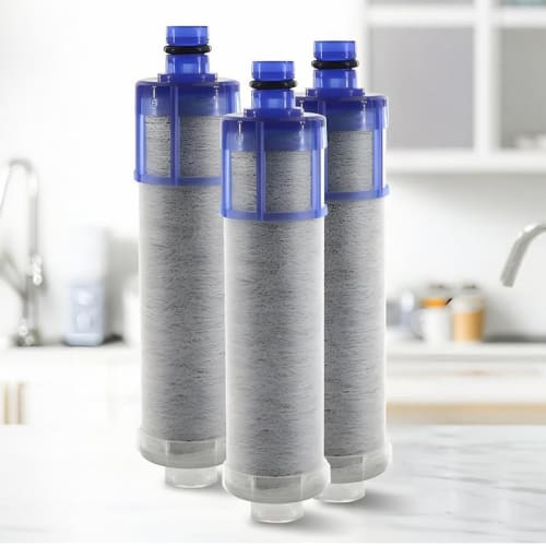 [Authentic Dealer] JF-K22-C Replacement Water Purification Cartridges, 15+2 Substances, High Chlorine Removal Type, jf-k22, Pack of 3