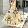 Women's Sleeveless Long Dress,Colorful Floral Design,Comfy Fabric,Versatile Summer Dress for Daily Wear & Parties