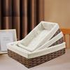 Handmade Woven Seagrass Storage Basket Organizer Bin for Desk Shelf Closet Farmhouse Decor for Snacks & Cosmetics