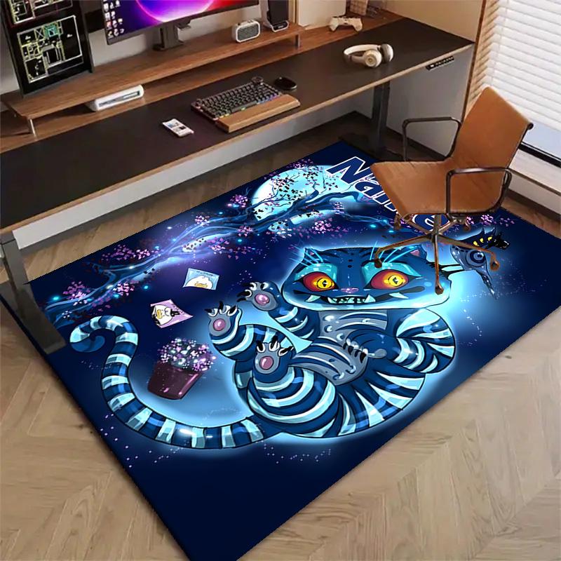Custom KPop Demon Hunters Mat Personalized Name, Polyester Washable Indoor Entryway Rug, Gift for Christmas, Easter, Thanksgiving Day