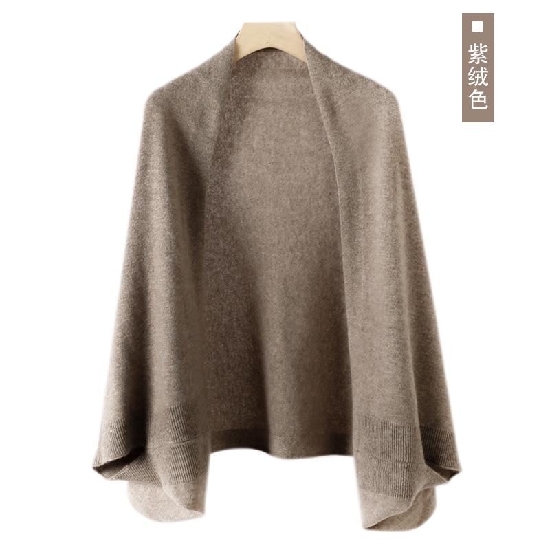 

Кашемировая шаль женская теплая иностранная вязаная накидка высокого класса шарф двойного назначения 100-135CM