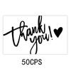 50pcs Thank You For Supporting My Business Cards,Small Customer Appreciation Card for Shop, Online Retailers, Business Supplies