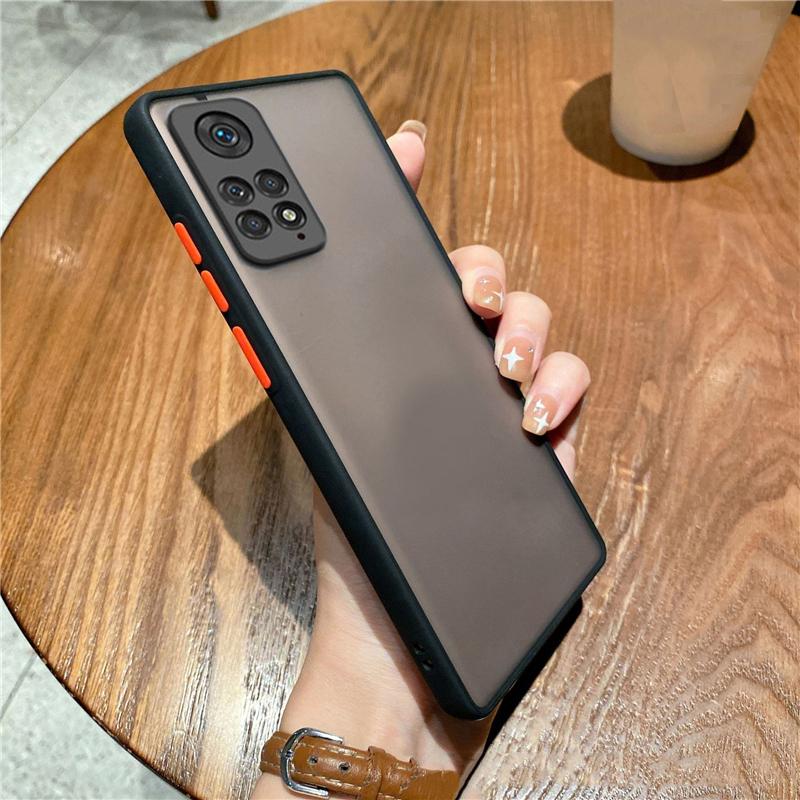 Matte Translucent Hard Silicone Phone Case For Xiaomi Redmi Note 11 10 9 Pro 11S A1 10C 9T Poco C40 X4 X3 NFC M3 M4 Pro 4G 5G Back Cover