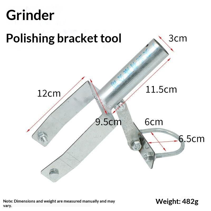 Welded Frame Angle Grinder Support Bracket Extended Long Shaft Iron Grinding Bracket Metal Construction