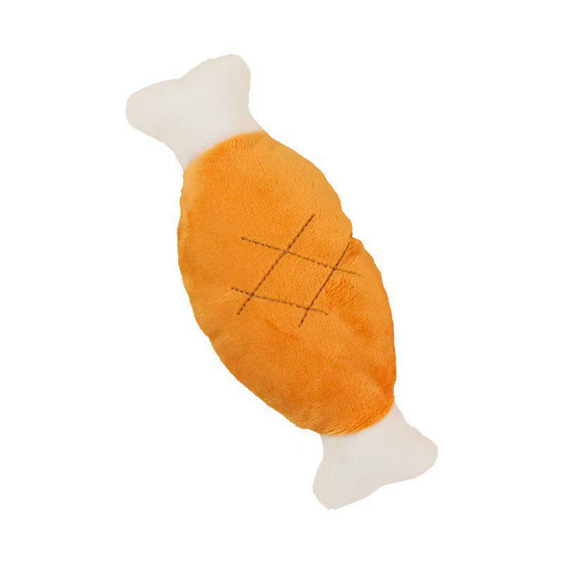 Plush Squeaky Chicken Leg Dog Toy - Tear & Bite Resistant Interactive Pet Training Tool