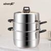 Adneny 3-Layer Stainless Steel Steamer Pot