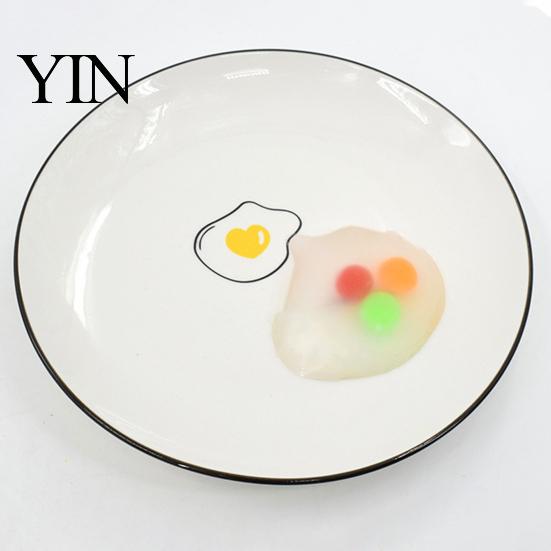Portable Stress Relief Toy 3Pcs Clear Ball for Anxiety Relief, Squeeze with Soft Sensory Colorful Beads Inside, Reduction Transparent Fidget Gadget