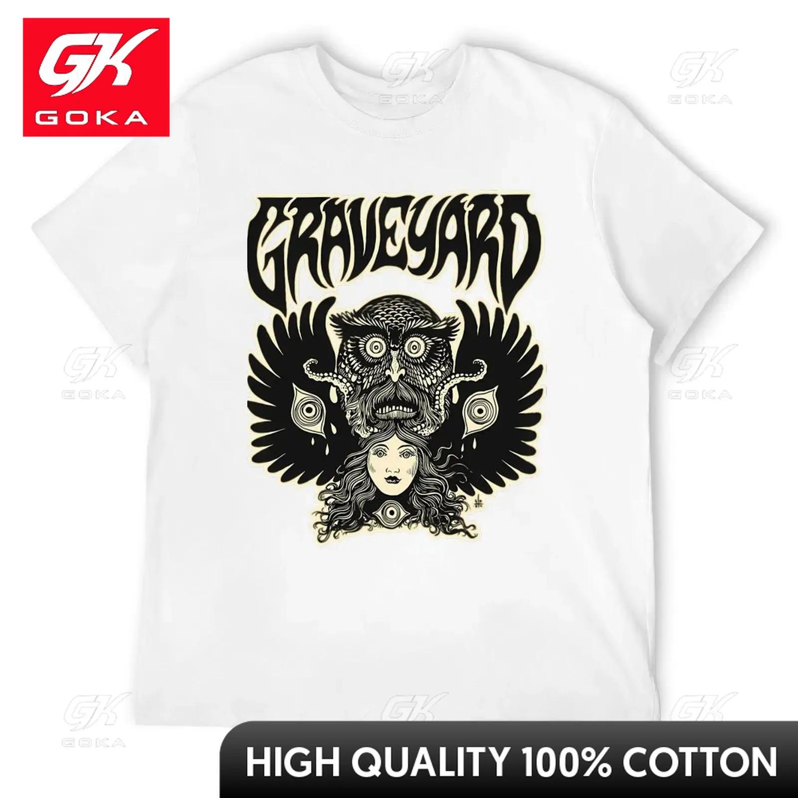 

Best Graveyard Band Art TShirt Street Wear Unisex Clothes Unisexs White T Shirts Cute Funny Vintage Graphic T Shirts S