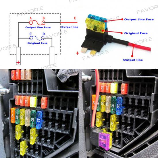 Micro2 Micro Mini Standard Medium Blade Fuse Apapter Automotive Fuses Tap Holder 2A 3A 5A 7.5A 10A Fuse Holders1