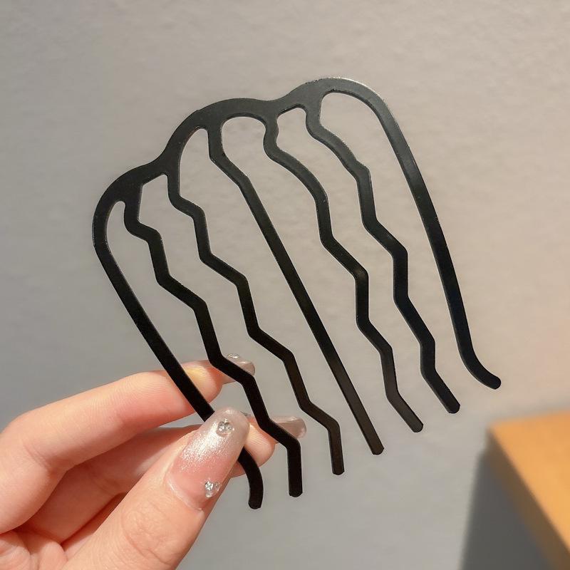 Elegant U-Shaped Chinese Hairpin: Women's Bun Tool, Decorative Insert Comb, Premium Hair Accessory