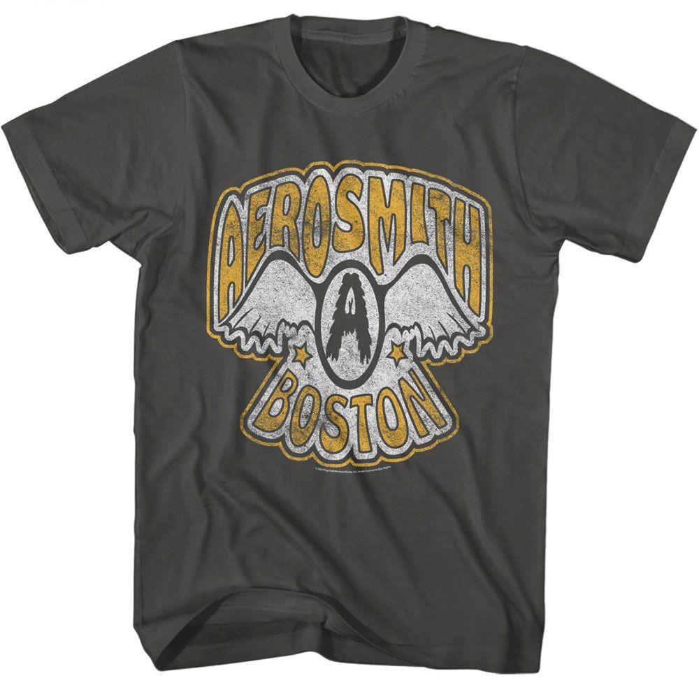 Aerosmith Logo Boston Smoke Music Shirt