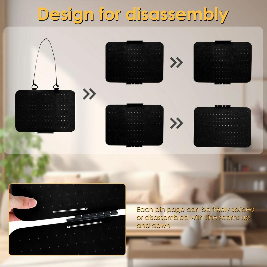 Hängende Emaille Anstecknadel Display Paneele Filz Abzeichen Button Brosche Aufbewahrungshalter Schmuck Halskette Präsentationsständer Ohrring Organizer