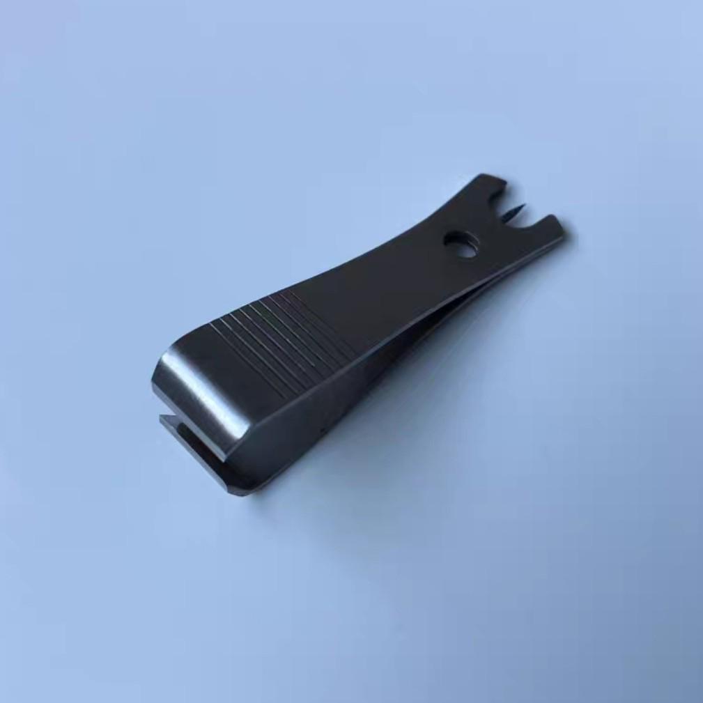 Gray Carbon Line Cutter: Convenient Nail Clippers-Style Fishing Accessory, Lure Scissors, and Line Clipper.