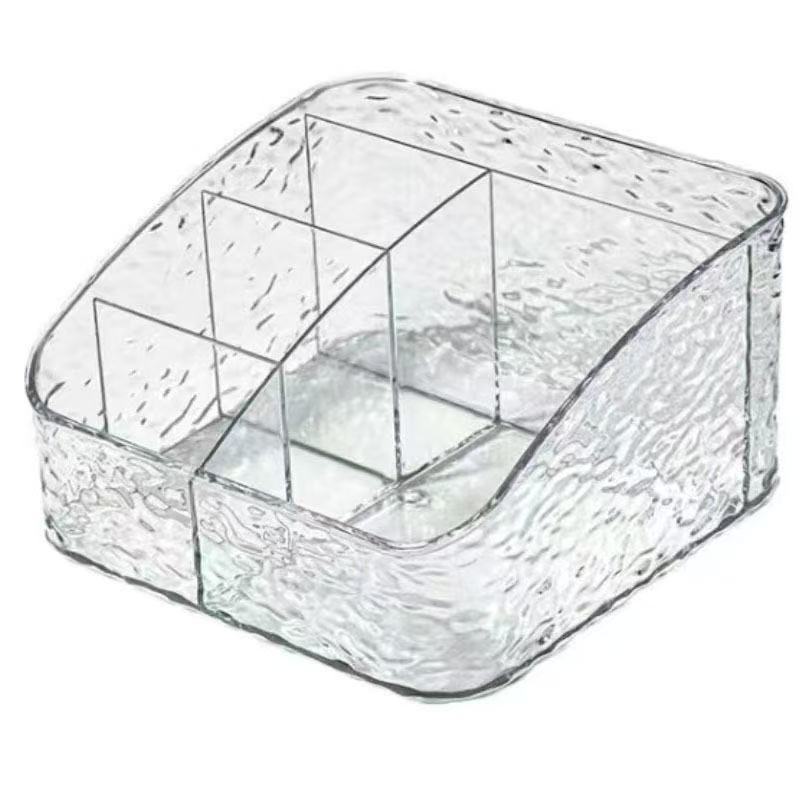 Makeup for, Medium 4-Compartment Desktop Storage Box for Cosmetics and