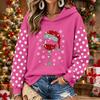 Women's Christmas Print Long Sleeve Top, Casual Comfortable Winter Shirt for Everyday Wear