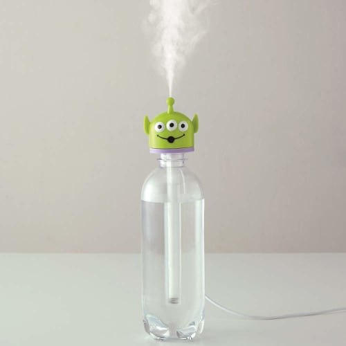 Skater Pet Bottle Compatible Humidifier Ultrasonic Type USB Powered Stick Type Die Cut Mist Alien Disney STST1D