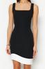 Women's Fashion Casual Sleeveless Mini Multicolor Tulle Fitted Body-Fitting Mini Gathered Zero Sleeve Flexible Knitted Dress