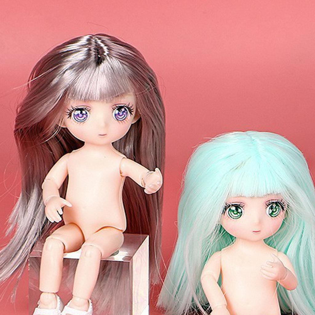 Human Girls Body Figure Model 16-17cm Movable Joints Figure Models for Children Early Learning Toys