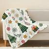 Soft Fleece Blanket - Christmas Theme, Breathable Cozy Warm Throw, Lightweight All Season, Ideal for Home, Office & Holiday Decor