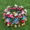 Ribbon Wedding Accessories Bridal Halo Headpiece Girls Floral Wreath Flower Crown Bohemia Garland