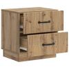 Artisan Oak Nightstand 43 x 34.5 x 44.5 cm Engineered Wood