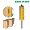 8 Handle Multi-tooth Tenon Knife Woodworking Line Cutter Slotting Cutter Woodworking Milling Cutter Splicing Cutter Wave Cutter