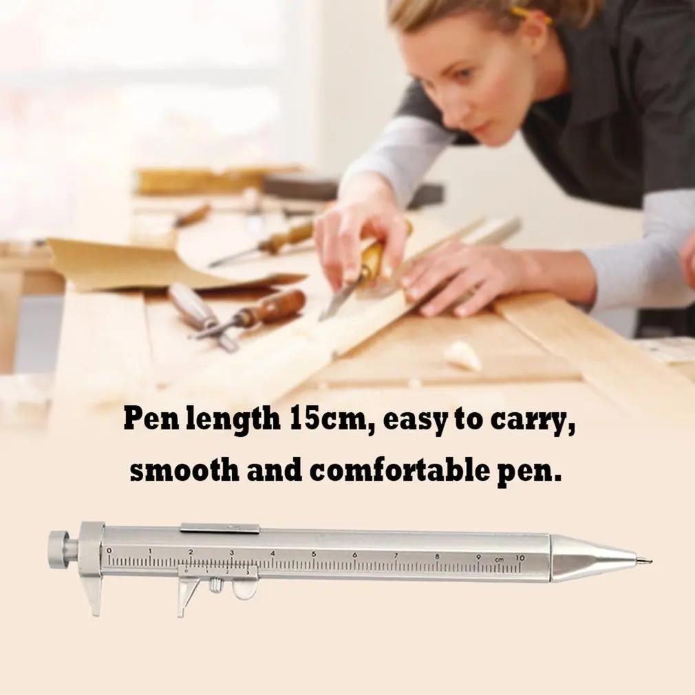Multifunction Plastic Vernier Caliper Roller Ball Pen Ball-Point 0.5mm Stationery