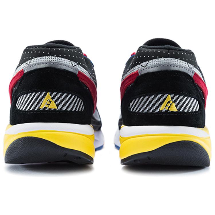 SAUCONY Aya Classic Retro Fabric Cushioning Sweat-Absorbing Low-Top Casual Running Shoes Men Sneaker Black Yellow Red S70516-1