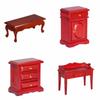 1/12 Dollhouse Miniature Mini Wooden Coffee Table Simulation End Table Furniture Toys for Doll House Decoration Accessories