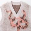 Spring 2025 Women's Brushed Jacquard Knit Vest - Simple & Elegant