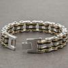 Rock and Roll 16MM Bicycle Chain Man Bracelet Wholesale Men's Bracelets Solid Stainless Steel Motorcycle Jewellery Accessories