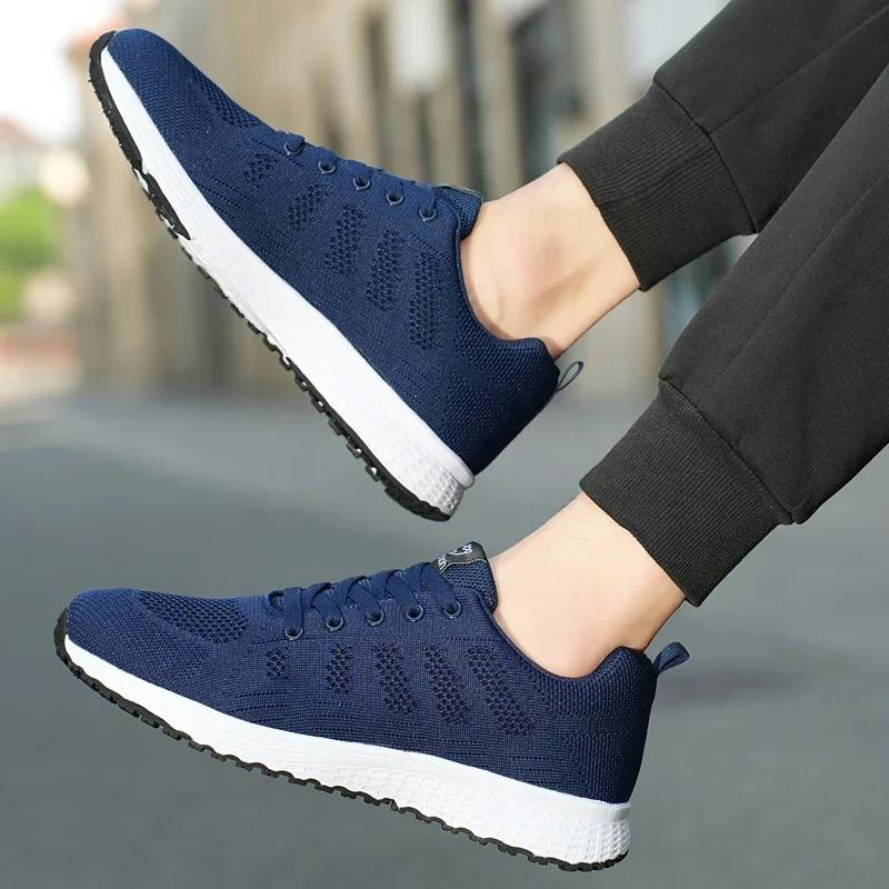 Hot Selling Men's Running Shoes Comfortable Breathable Flat Shoes Summer Casual Fashionable Jogging Men's Tennis Shoes Sneakers
