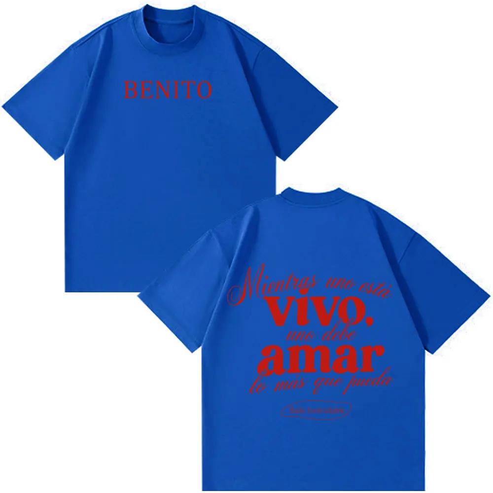 Bad Bunny Hip Hop T-shirt Vintage Washed Y2K Aesthetic Unisex Oversized Short Sleeve Summer Cotton Retro Streetwear Hot Sale