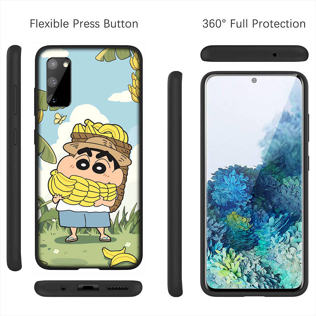 Kryt pro iPhone 16 15 Xiaomi Redmi Note 14 13 12 11 Pro Max X 8 9 16e Samsung Galaxy S25 S24 S23 Moto OPPO Huawei Anime Shin Chan Shinchan Pouzdro na telefon