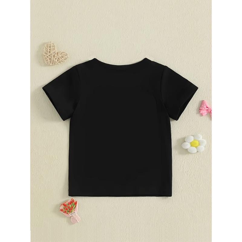 Rozmiary europejskie Chłopięcy T-shirt Zabawny Nadruk T-shirt - Uroczy Kreskówkowy Kurczak Banan Kurczaki z Napisem BANANA Krótki Rękaw Okrągły Dekolt Letnia Góra