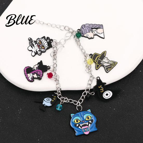 Bracelet Demon Hunters-Inspired Zinc Alloy Enamel Cat Charms Snake Expression