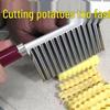 Stainless Steel Wavy Knife: Wolf Tooth Kitchen Vegetable Cutter for Fancy Potatoes