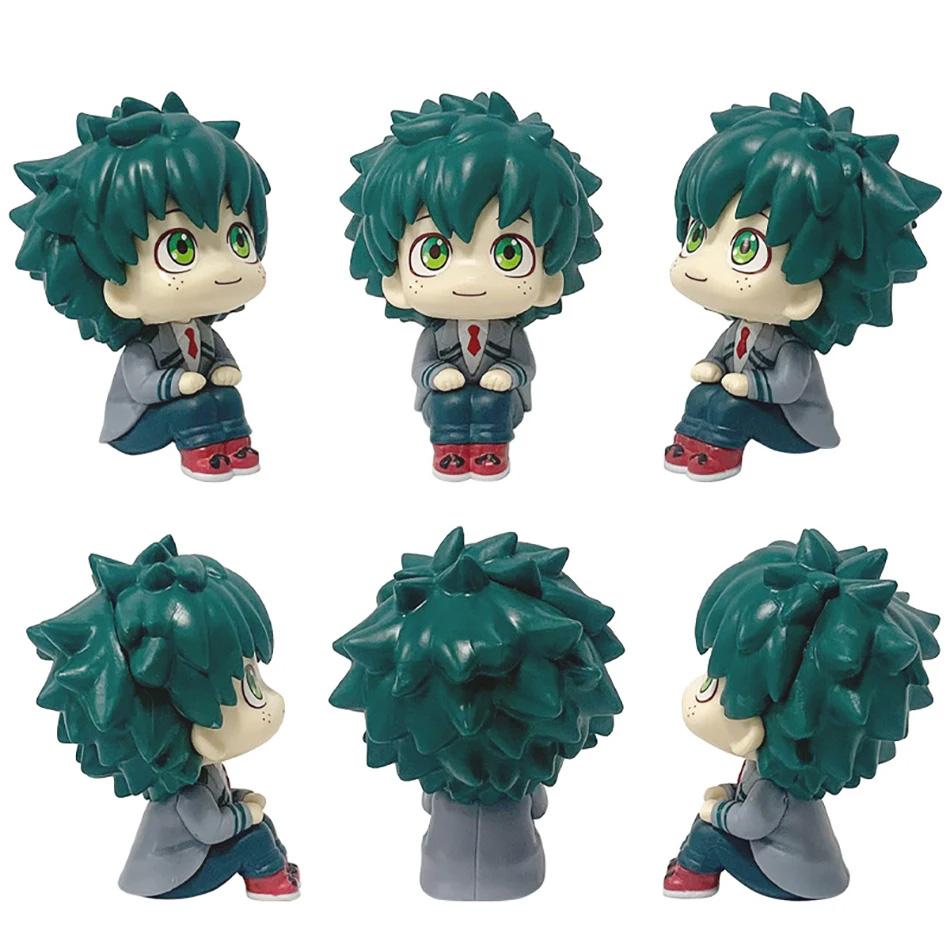 4Pcs/Set Anime My Hero Academia Action Figures Midoriya Izuku Bakugou Katsuki Todoroki Shouto Ochaco Uraraka Kirishima Model Toy Poseable Articulated