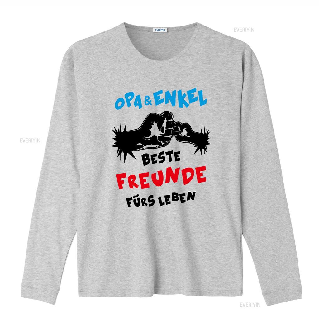 Opa Und Enkel Beste Freunde Fürs Leben Comic Herren T Shirt Unique Design for Grandfather and Grandson Bonding Vintage Washed