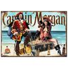 Segni Metallici in Latta Birre Captain Morgan Poster da Parete Targhe Segno Decorazione Pittura in Ferro Vintage per Garage Caffetteria Man Cave Club Bar