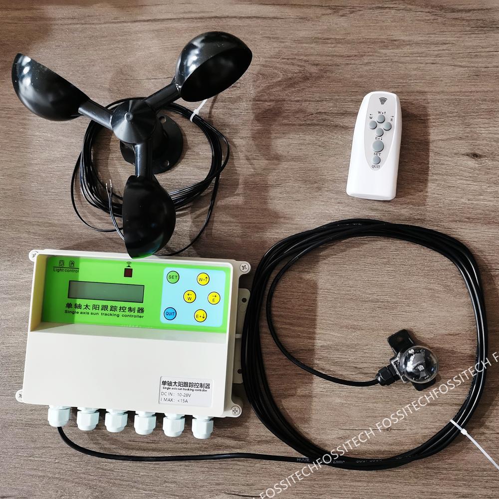 New Single Shaft Solar Automatic Tracking Controller Single Axis Sunshine Tracing Controller Wireless Slant Sun Tracker System