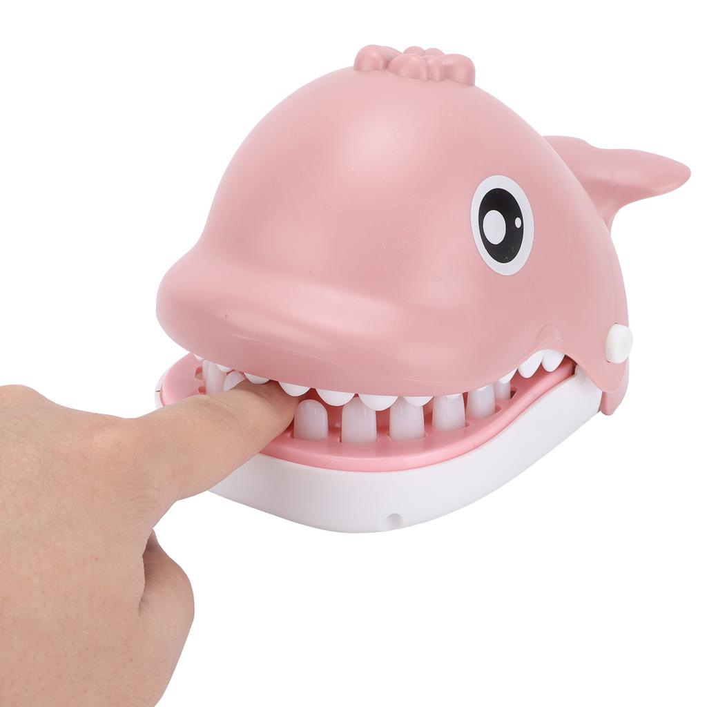 Children Cute Playing Toy Whale Mouth Dentist Bite Finger Interactive Game Funny Gags Toy