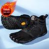 Fleece-lined Mid-top Five-finger Shoes for Women & Men - Non-slip, Wear-resistant, Ideal for Outdoor, Fitness, Yoga & Hallux Valgus.