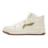 Li Ning Tianji HI Slip Resistant Cushioning Abrasion Resistant Mid Top Skateboard Shoes Women's Mother Of Pearl White AGCV340-2